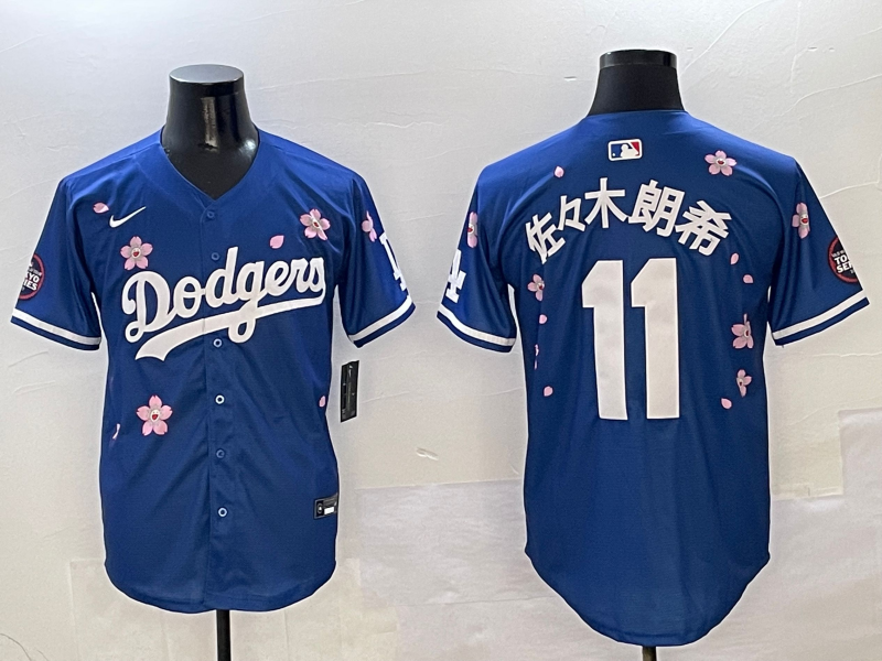 Men's Los Angeles Dodgers Roki Sasaki #11 Royal Jersey
